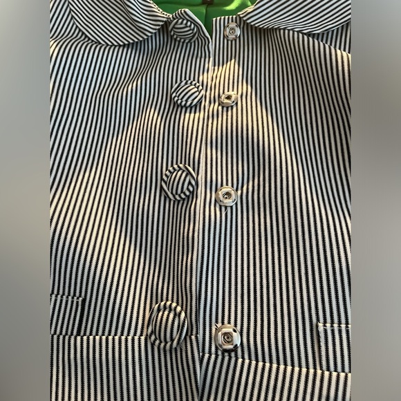 A.B.S. Puff Sleeve Striped Blazer - Picture 9 of 9